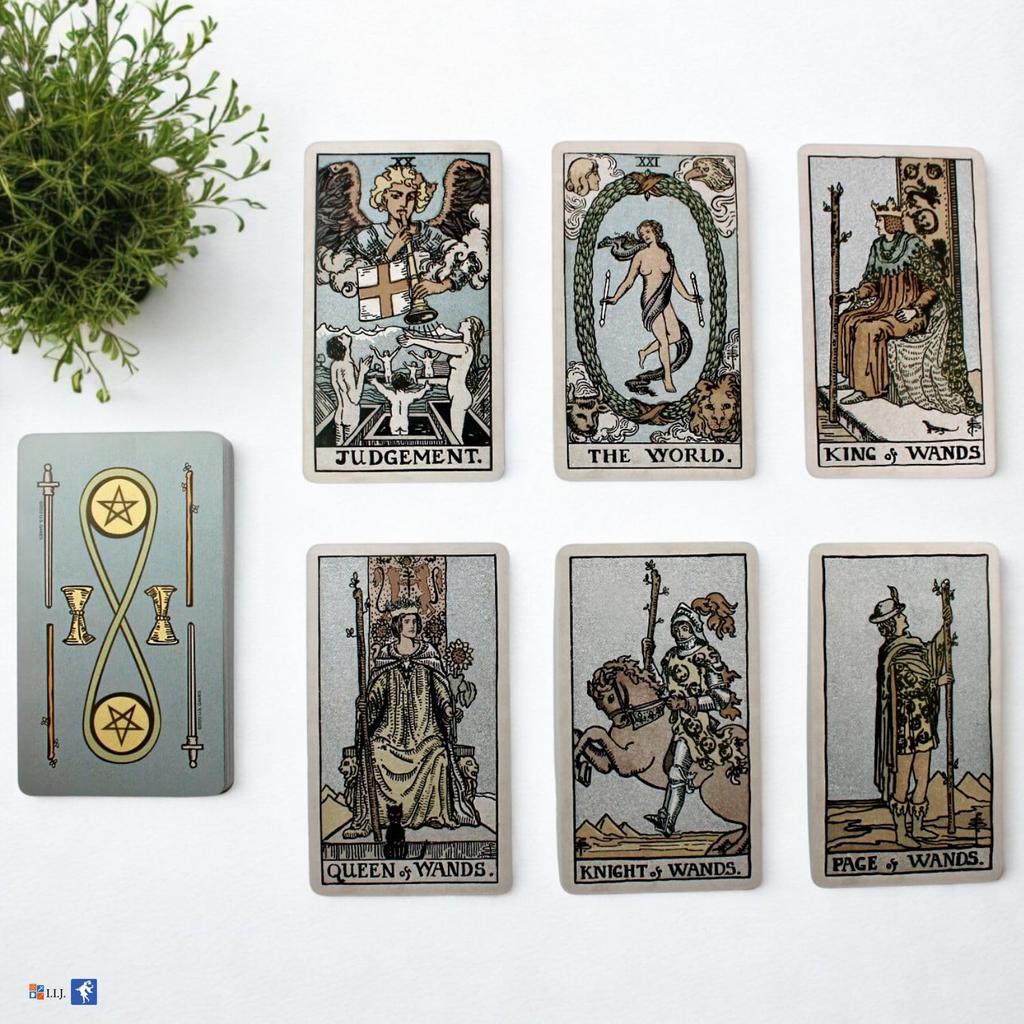Tarot Waite 78 Tarot with Japanese Authentic Product I.I.J. Rider-Waite-Smith Deck, Edition, Cards, Reading, Instructions,