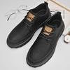 Leather Shoes Men's 2025 New Men's Shoes Leather Trend Versatile Business Casual Shoes Men's Platform Single Shoes