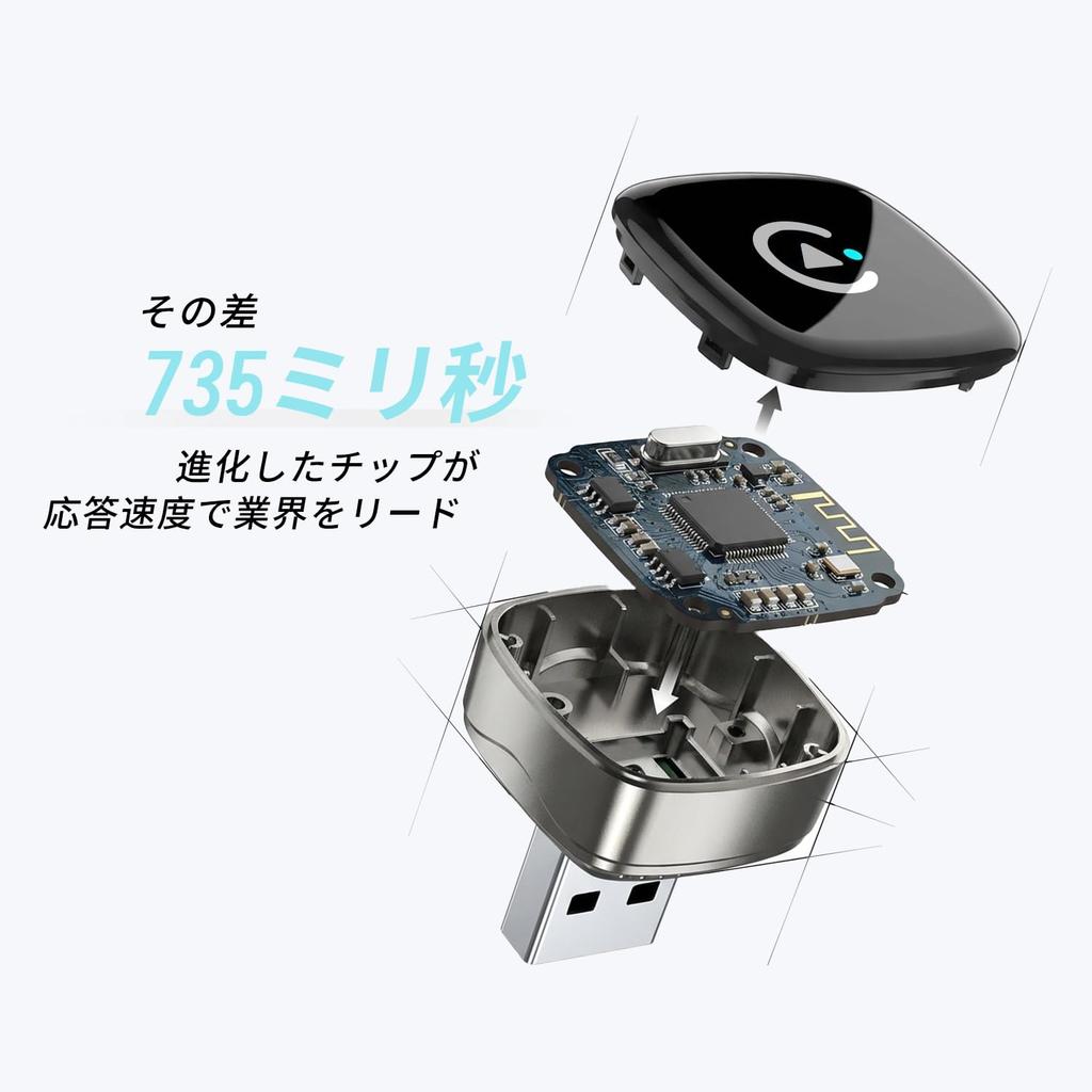 ZTSULEE for CarPlay Android Auto Wireless Adapter with Converts Factory Wired Connection to Automatic Connection with No Plug Bluetooth and Google