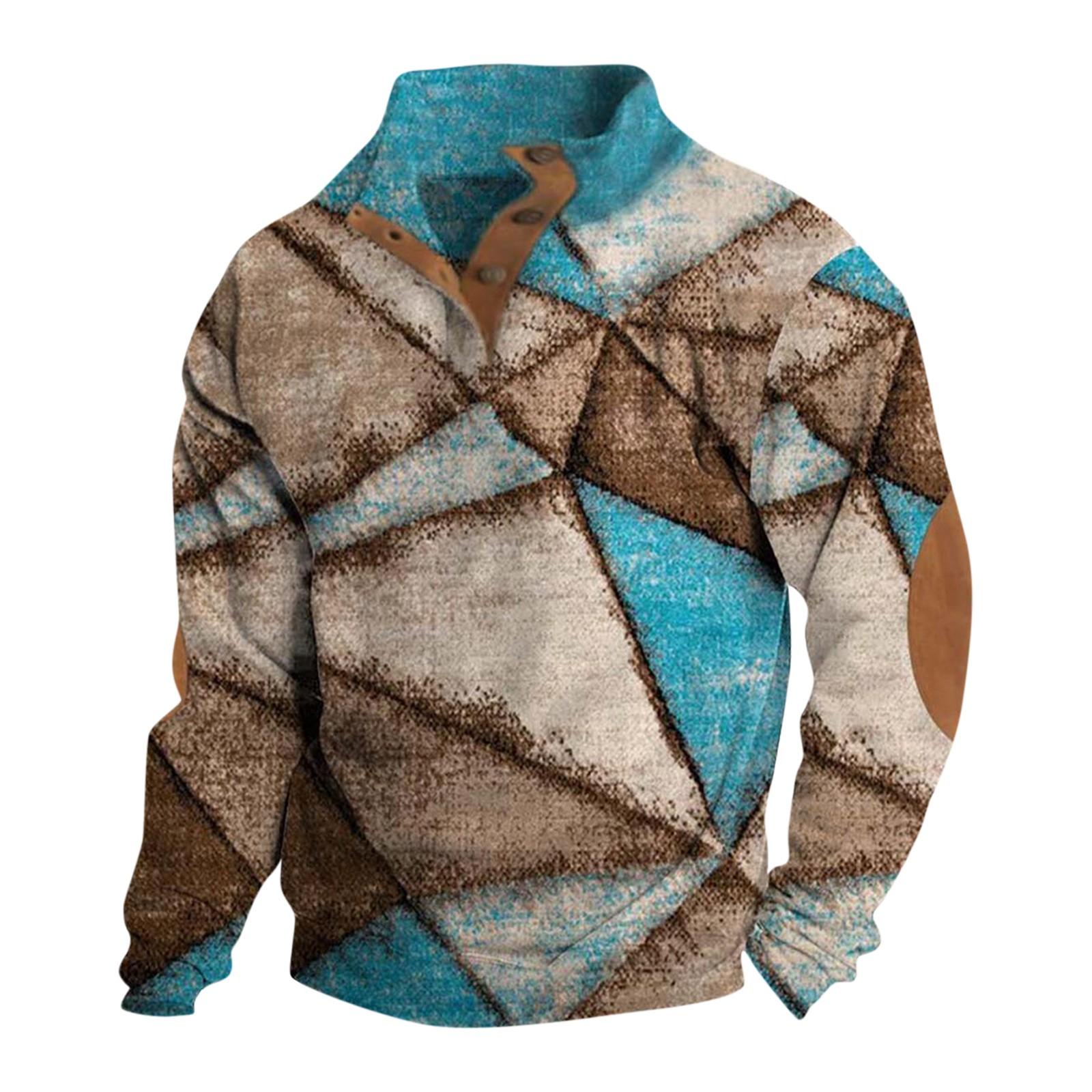 

Весенне-осенняя мужская толстовка с воротником-стойкой на открытом воздухе, повседневные свитера, топы XL циан