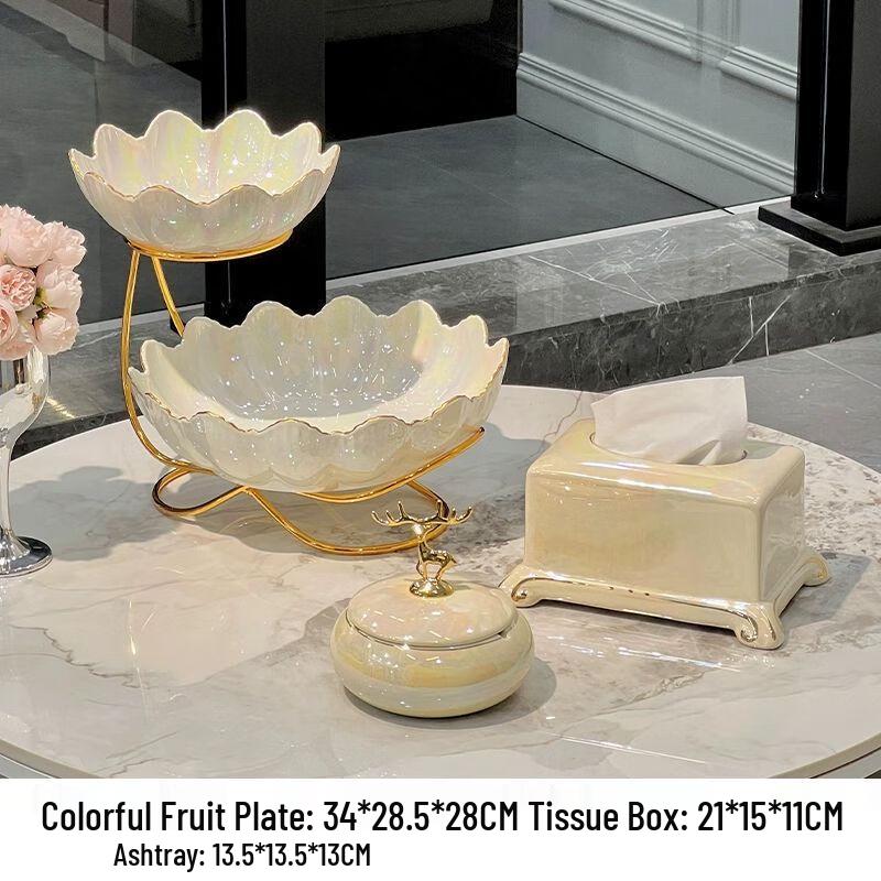 European Style Multi-tier Dessert & Fruit Plate