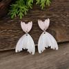 New Enamel Geometric Flower Stud Earrings Women's Fashion Simple Irregular Flower Summer Versatile Earrings