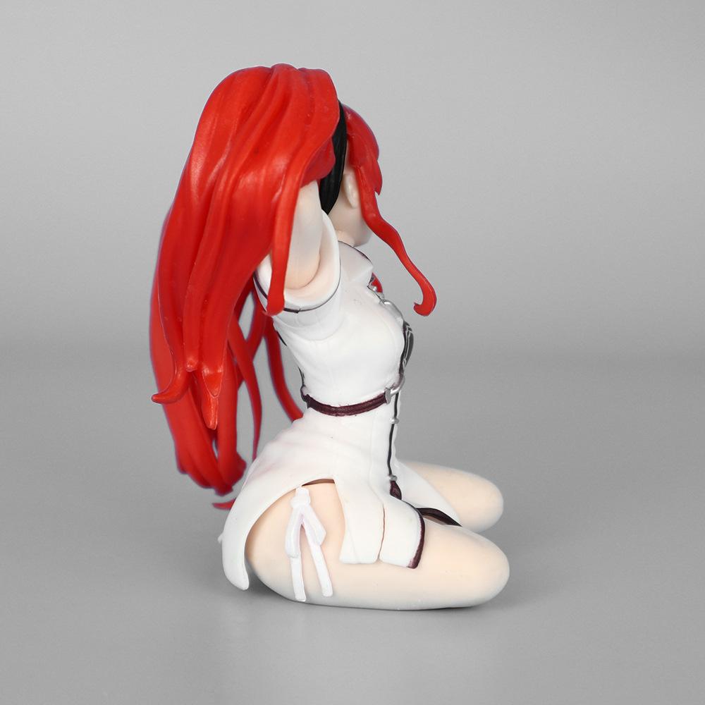 Anime Sitting Posture Alice Figure Cartoon Double Horsetail Girl Model Decoration Toy Christmas Gifts