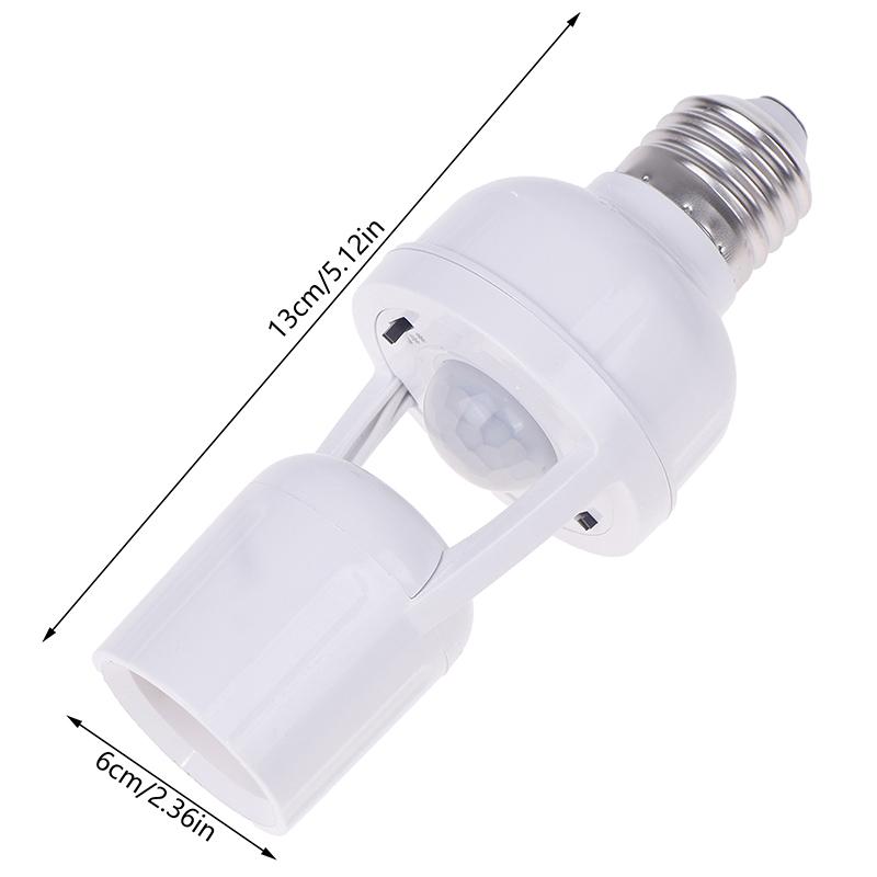 E27 Suporte de Lâmpada com Sensor de Movimento por Radar para Corpo Humano Ac 100-240Vs Interruptor Sensor de Presença Base para Lâmpada para Escada Corredor Garagem