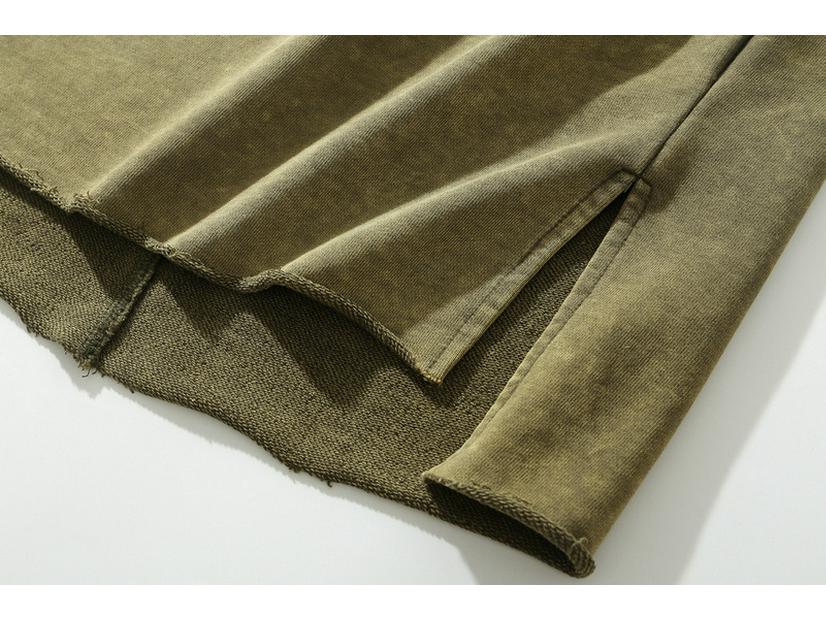 Unisex Distressed Drop Shoulder Crew Neck Sweatshirt - Autumn/Winter Trend