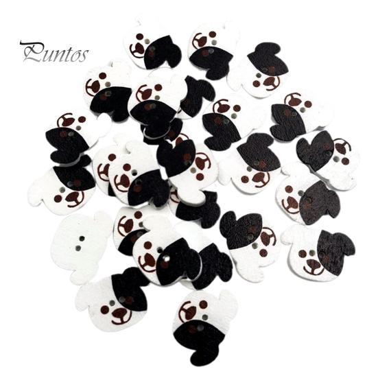 

50 шт. окрашенные пуговицы яркого цвета, красивые, легко чистящиеся, не легко ломающиеся, ремесленные пуговицы для одежды Little Dog