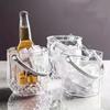Acrylic Wine Chilling Bucket Transparent Beverage Chilling Tub Champagne Ice Bucket  Summer