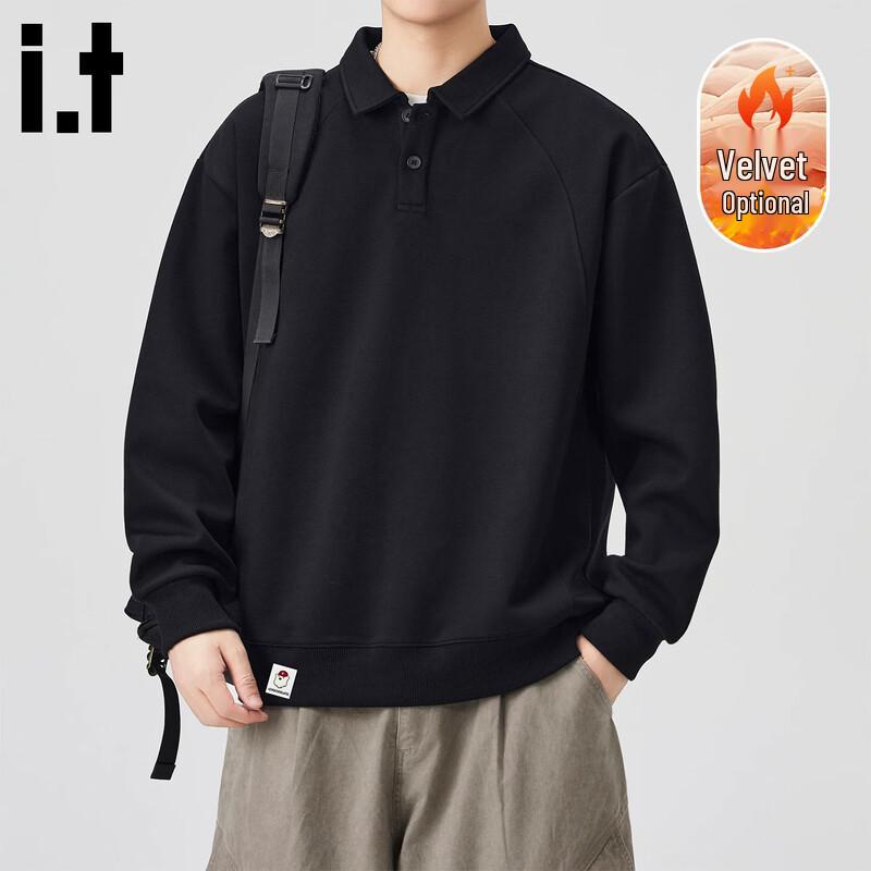Men's American Style Retro Polo Sweatshirt