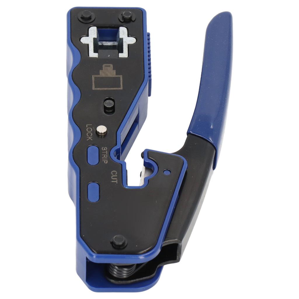 RJ45 Crimping Tool Set Wire Crimper Cable Stripper with 50pcs RJ Connector Kit for Network