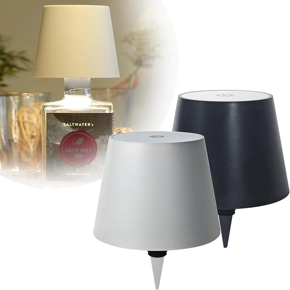 Wireless LED Touch Sensor Table Lamp 3 Colors Adjustable Creative Ambient Night Light Rechargeable Reading Lamp for Study Room