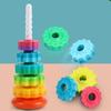 Perception Training Rotating Rainbow Tower Montessori Stacking Rainbow Tower  Infant