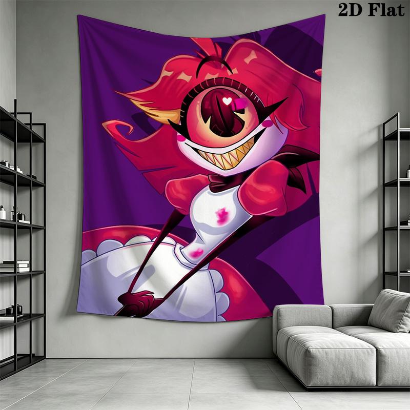 Hazbin Hotel Pattern Home Decor Tapestry, Wall Hanging, Decorative RV Wall Cloth.MGT0918371