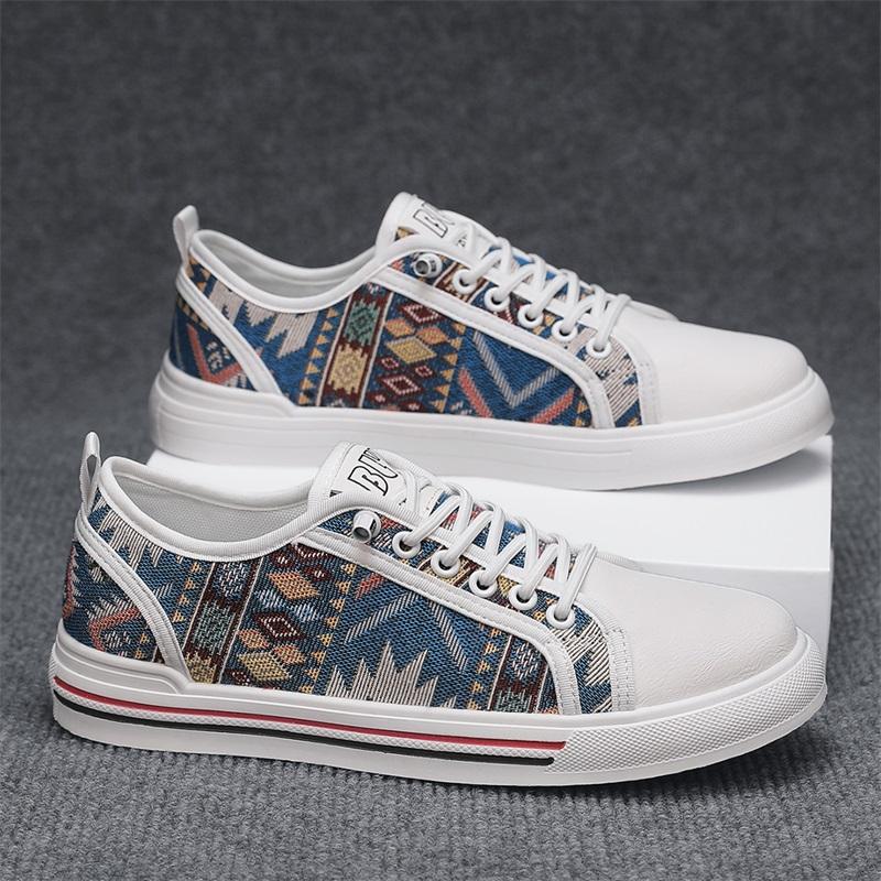 Flat Sneakers Men Roman Canvas Shoes For Men Summer Walking Sneakers Shoes Male British Style