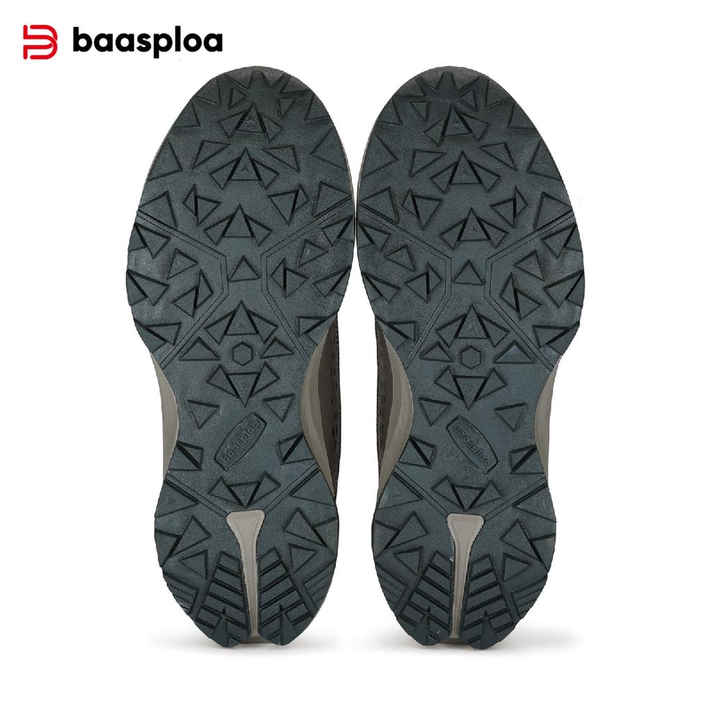 BAASPLOA Men's Outdoor Hiking Boots Hiking Shoes Men's Rotating Buckle Lightweight Non-slip Men's Outdoor Brand Men's Shoes Winter Upgrade Thickened