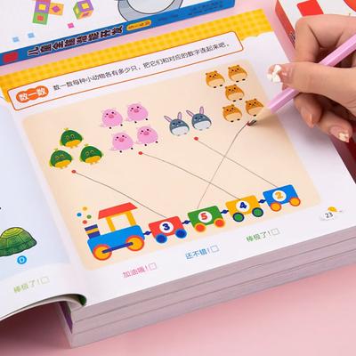 Peuters Leeractiviteiten Math Workbook 192 Pagina's Cijfer Schrijven Matching Boek voor Peuters Leeftijden 2-6 Jaar