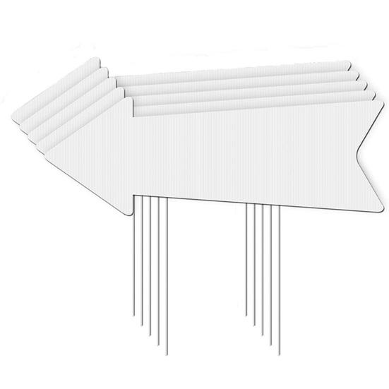 1Pc/5Pcs Blank Arrow Signs High Strength Weather Resistant DIY Widely Used Easy