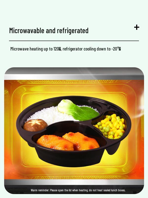 Disposable 4-Compartment Takeout Food Containers