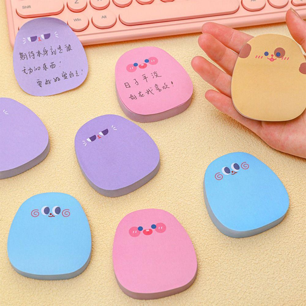 Colored Messages Sticking Paper Cartoon Message Paper Memo Pad Sticky Notes  Girls