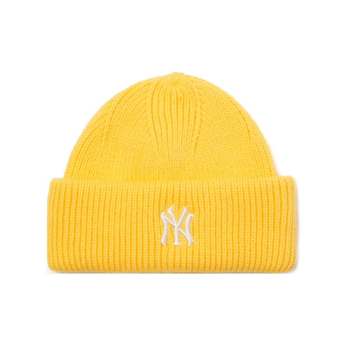 Хлопковые шапки-бини MLB Унисекс Желтые Модные 3ABNM0116-50YEL OS жёлтый