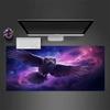 Eule im Universum Muster Mauspads Schreibtischunterlage Große Gaming-Mauspads Gamer Büro Matte Mauspads Helles Gaming-Zimmer Schreibtischmatte Unisex