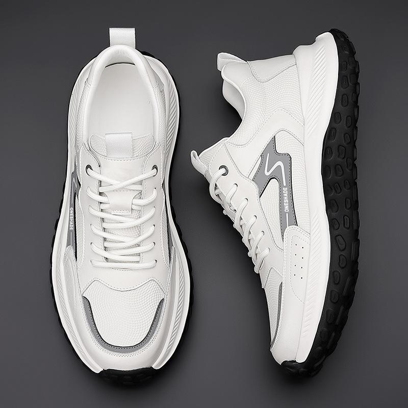 Daddy shoes 2025 autumn thick-soled soft-soled running casual shoes men's low-top sports trend men's shoes