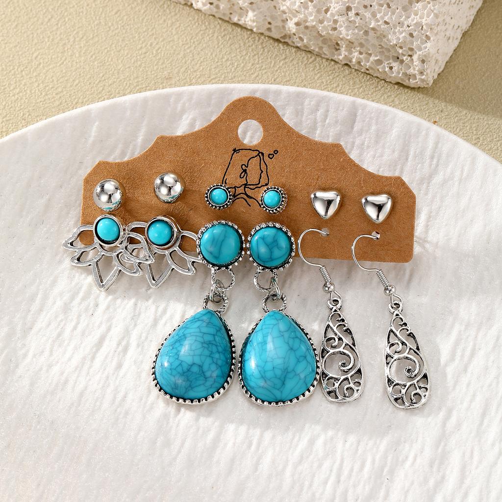 Earring Set, Retro Earrings, Long Fringed Leaves, Ethnic Style Alloy Women's Earrings.