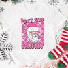 Merry Christmas Women Tshirts Santa Claus Pattern Short Sleeves Xmas Printed Summer Fashion Women Tops Casual Clothing