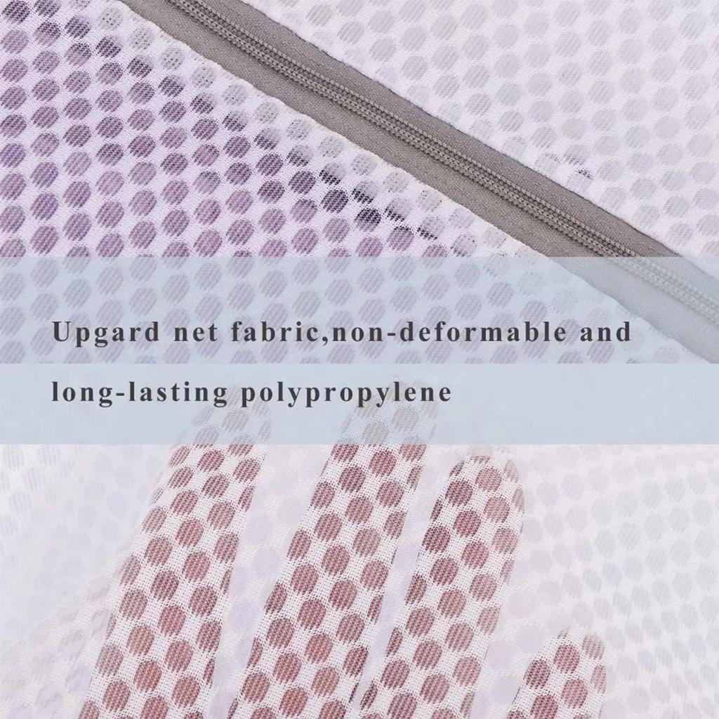 5Pcs Mesh Laundry Bags With 3 Sizes Durable Honeycomb Mesh Laundry Bags Reusable Washing Machines Bra Bag