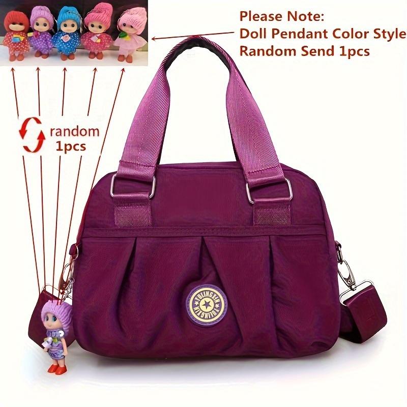 

Модная нейлоновая сумка кроссбоди, однотонная сумка через плечо, женская повседневная сумка и кошелек