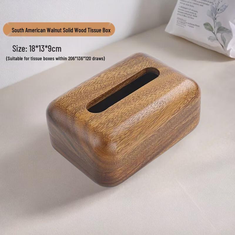 Luxury Solid Wood Rectangular Tissue Box