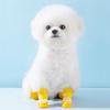 4Pcs/Set Waterproof Puppy Shoes Anti Slip Sole Pet Paw Protector Pet Rain Boot  Rainy Weather