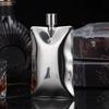 5oz 140ml 304 Edelstahl Wellige Oberfläche Spiegel Wasserbeutel Design Weinflasche Tragbarer Flachmann Trinkzubehör
