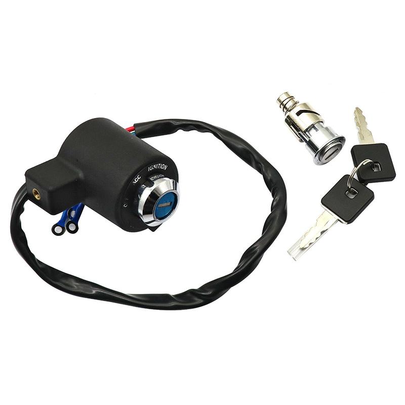 Ignition Switch Lock Set with Keys for Harley Sportster XL 883 1200,Chopper Bobber Cruiser Motorcycle Replacement Repair Part