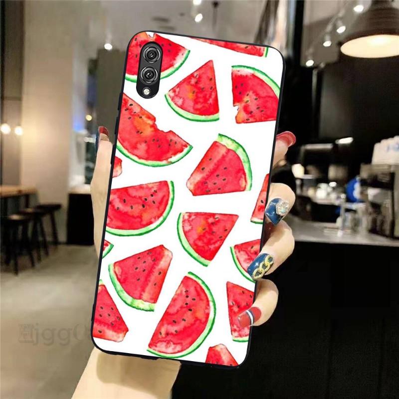 Wassermelone Sommer Obst Telefon Fall Für Honor 70 50 20 7S X9 X8 X7 Magie 4 3 Pro Weiche Schwarz telefon Abdeckung