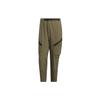 Solid Color Lace-Up Large Pocket Outdoor Cargo Pants Men Pants Rock-Olive IC7995