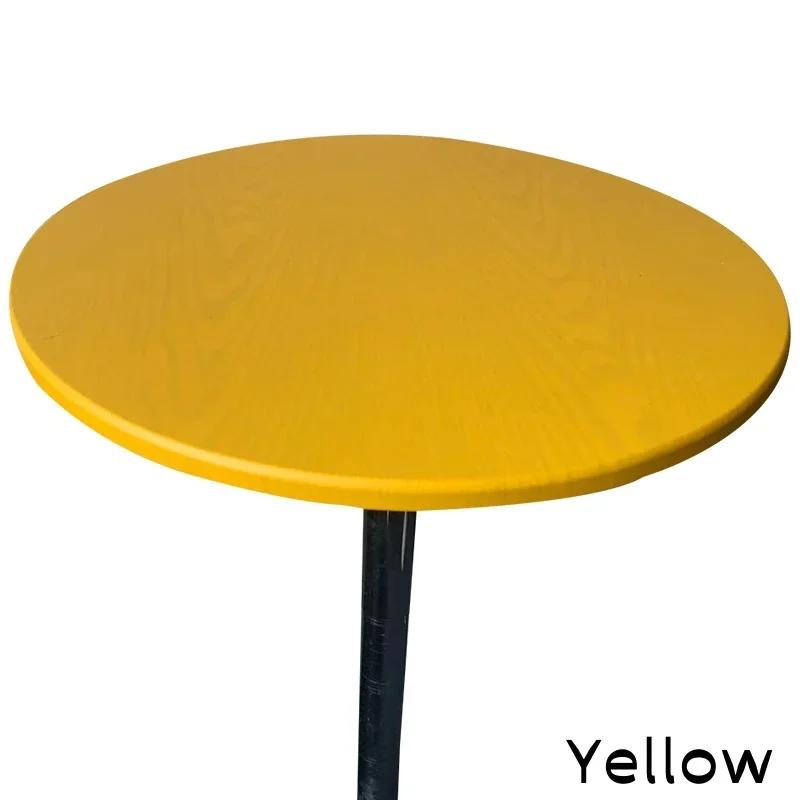 Neu 60-140 cm Weding Runde Tisch Abdeckung Wasserdicht Fall Esstisch Öl-Beweis Elastische Tischdecke Ausgestattet Hochzeit Dekoration Hotel