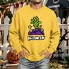 Men's Halloween Printed Long Sleeve T-Shirt Unisex Crewneck Casual Sports Top
