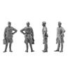 ICM 1/48 WWII Soviet Air Force Pilot & Ground Crew Set Plastic Model Kit 48084