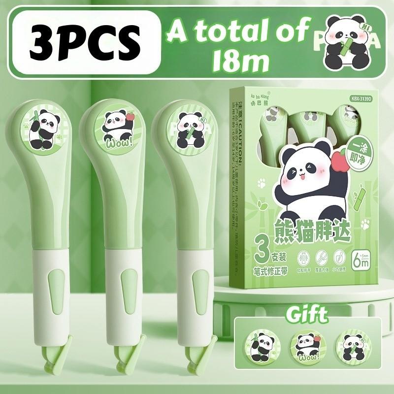 

3 шт./лот Милая форма животного Корректирующая лента Специально для студентов Большая вместимость Бесшумная Без следов Портативная корректирующая лента Креативный корректирующий инструмент зелёный