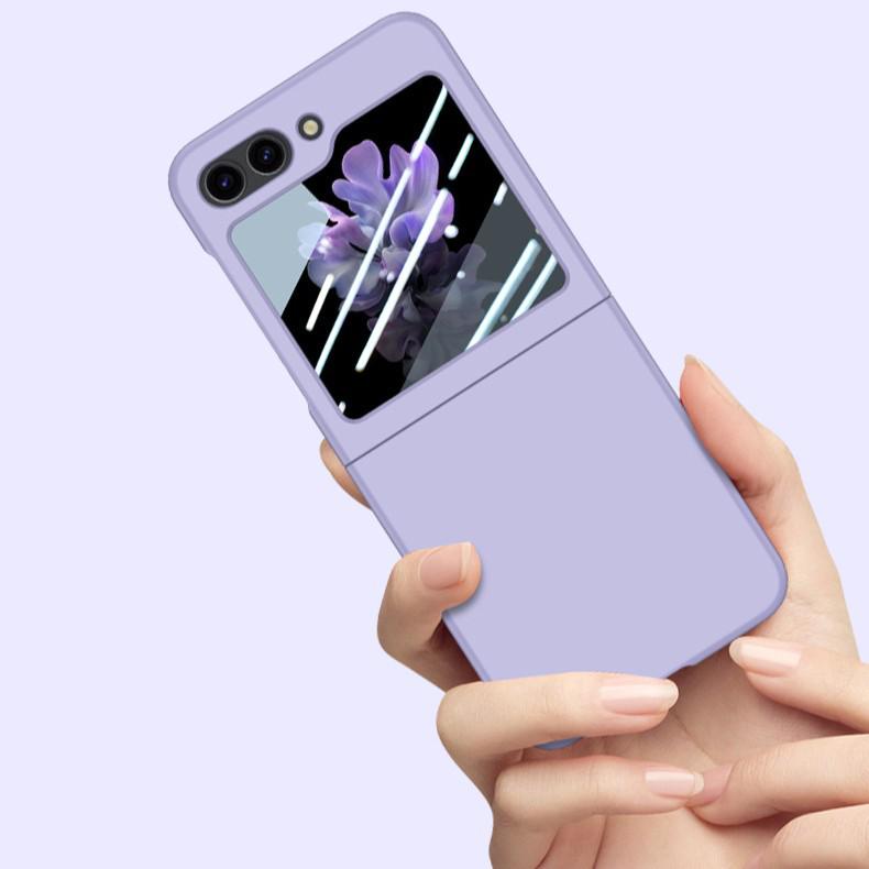 Compatible with Samsung Z Flip 4/5/7: Skin-Feel, Drop-Proof Protective Phone Case with Full Coverage.