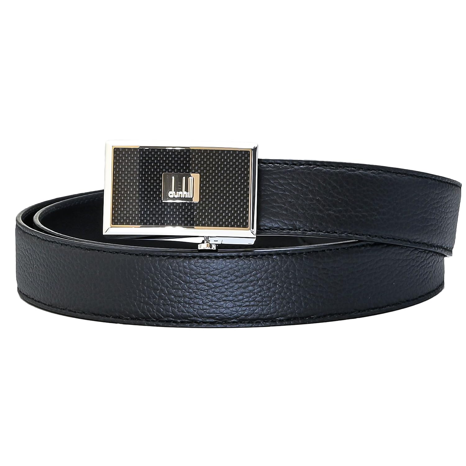 

Dunhill 3cm Grained DU18F4A03GR001 Men s Belt, Wide, Auto-Lock, Leather, Black, [Used] чорний