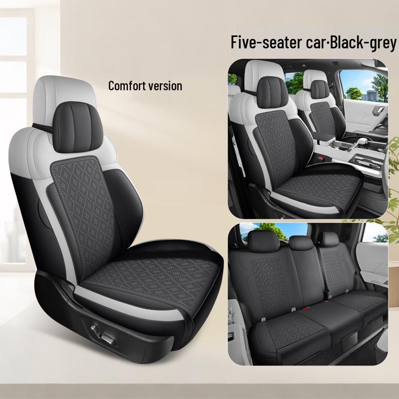 Universal Formula Leopard Titanium 7 Seat Cushion, All-Season Full-Coverage Suede Cover