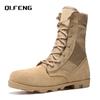 Popular High Top Combat Boots Desert Boots Outdoor Hiking Work Boots Spring and Autumn Anti Slip and Wear-Resistant Footwear