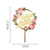 1Pcs Acrylic Feliz Dia Mama Spanish Language Cake Topper For Mothers Day Flower Party Scene Dessert Adornment