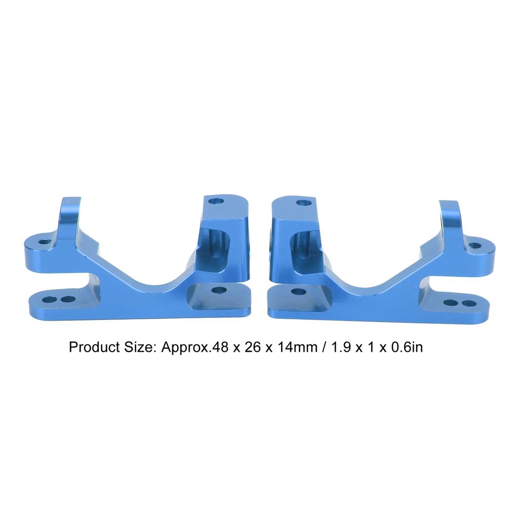 2PCS RC Caster Blocks   High Hardness Aluminum Alloy Front C Hub Carrier for   Rustler 4  1:10 RC Car