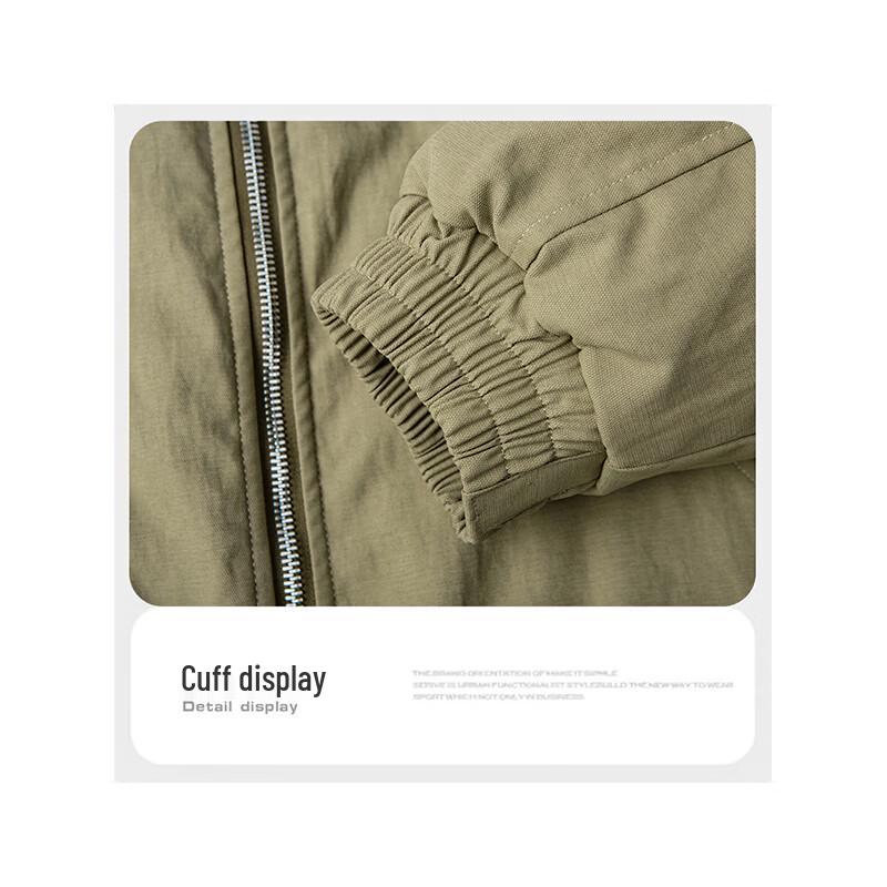 ROMON Men's Thickened Warm Lapel Padded Jacket