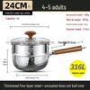 GOWKE 316L Thickened Non-Stick Yukihira Pot