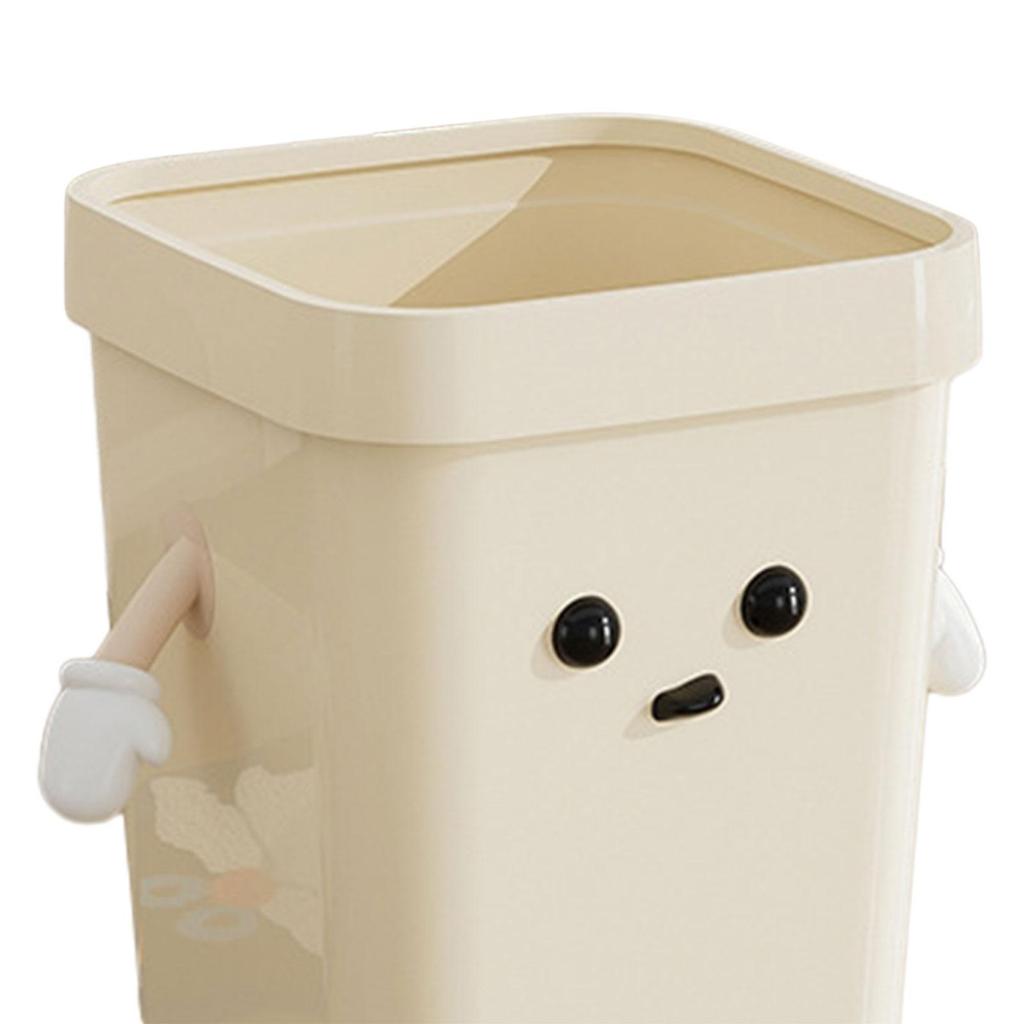 Creative Trash Can Funny Lightweight Wastebasket Household Compost Bucket for Bathroom Bedroom Living Room Under Desk Dorm
