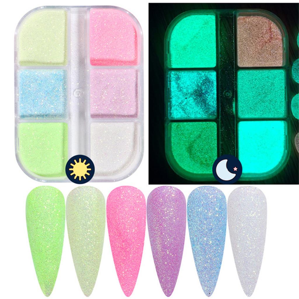 Nail Glow Powder Super Bright Multi-effect Luminous Nail Polish Powder