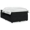VidaXL Slatted Bed Base with Mattress Black 120x190 Cm Velvet 3285628